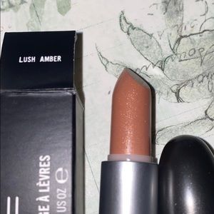 MAC COSMETICS LUSH AMBER Lustre BNIB Lipstick Rare HTF Limited